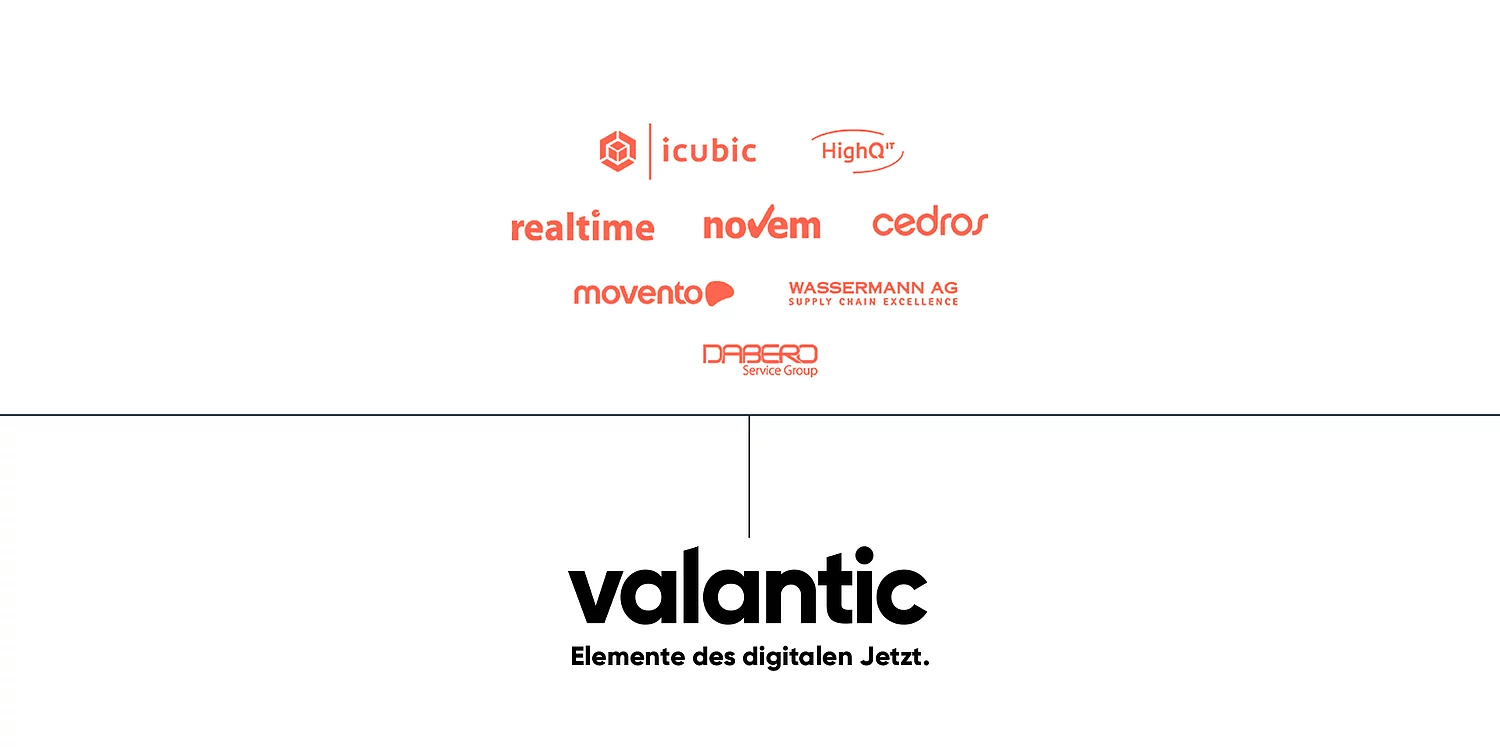 An image shows all 7 brands that came together in valantic