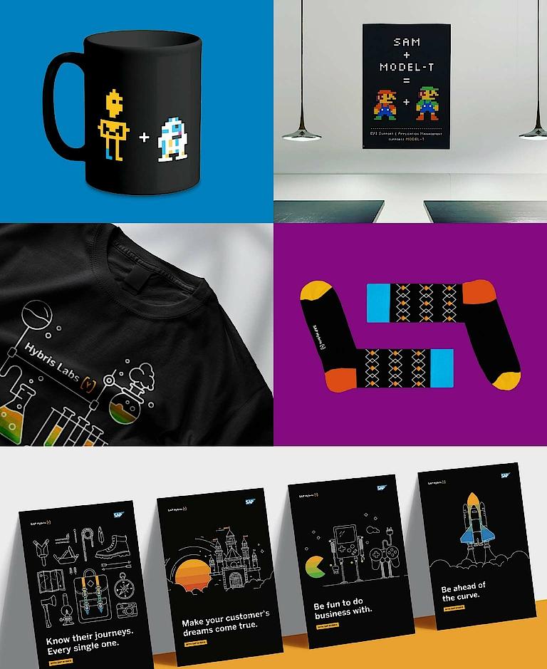 Collage Merchandise products SAP Hybris