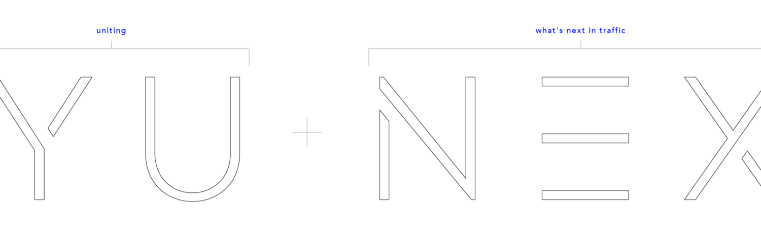 Bedeutung der Marke Yunex: YU (Uniting) + NEX (what's next in traffic)