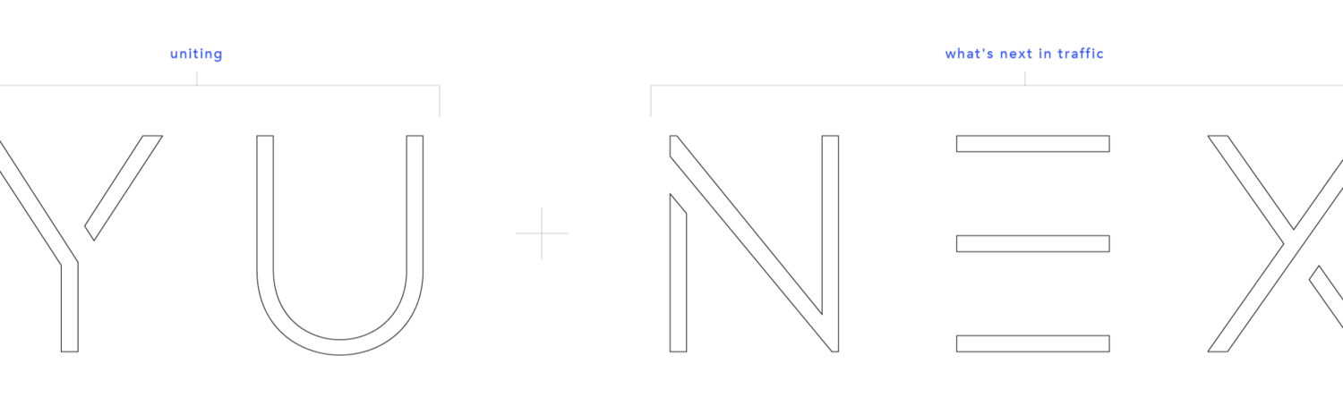 Bedeutung der Marke Yunex: YU (Uniting) + NEX (what's next in traffic)